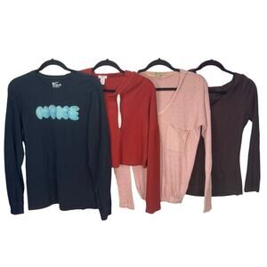 LOT BUNDLE Of Women's Tops By NIKE, AXCESS, DEMOCRACY, & FOREVER 21 Size MEDIUM